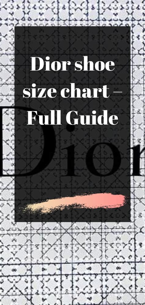 dior men size chart|dior size chart women.